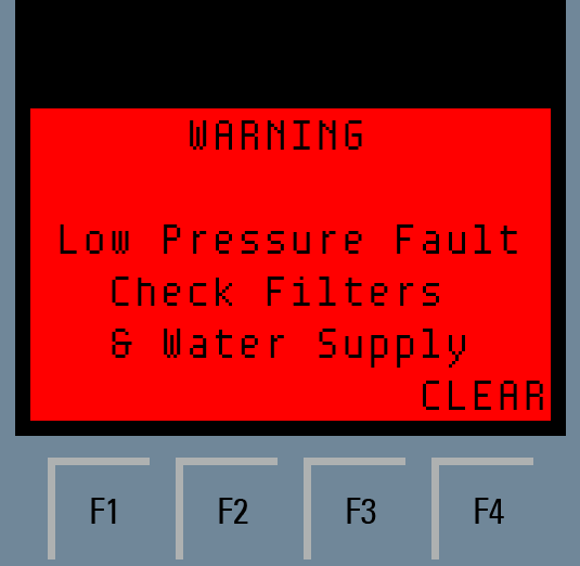 Fig 19: Feed Pressure Too Low