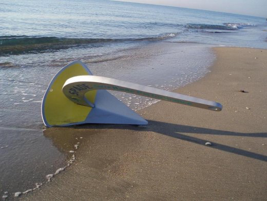 [SPA-A40] Spade Anchor, Aluminum -  A40, 6 lbs - For boats up to 21 ft or 2,200 lbs