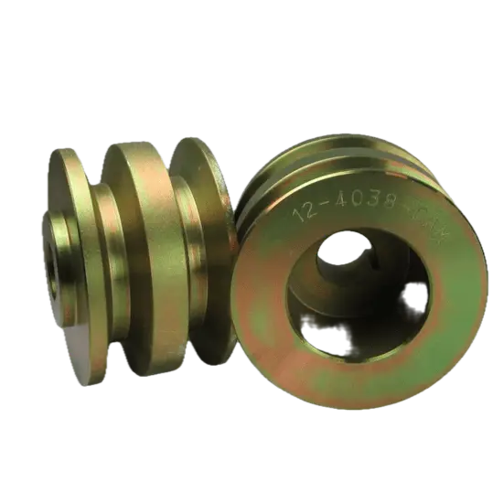 [BAL-4038-CAM] Balmar Pulley, Dual Groove 2.7 x 1/2" V, 17 mm Bore, 3/8 Spacing, 4038-CAM