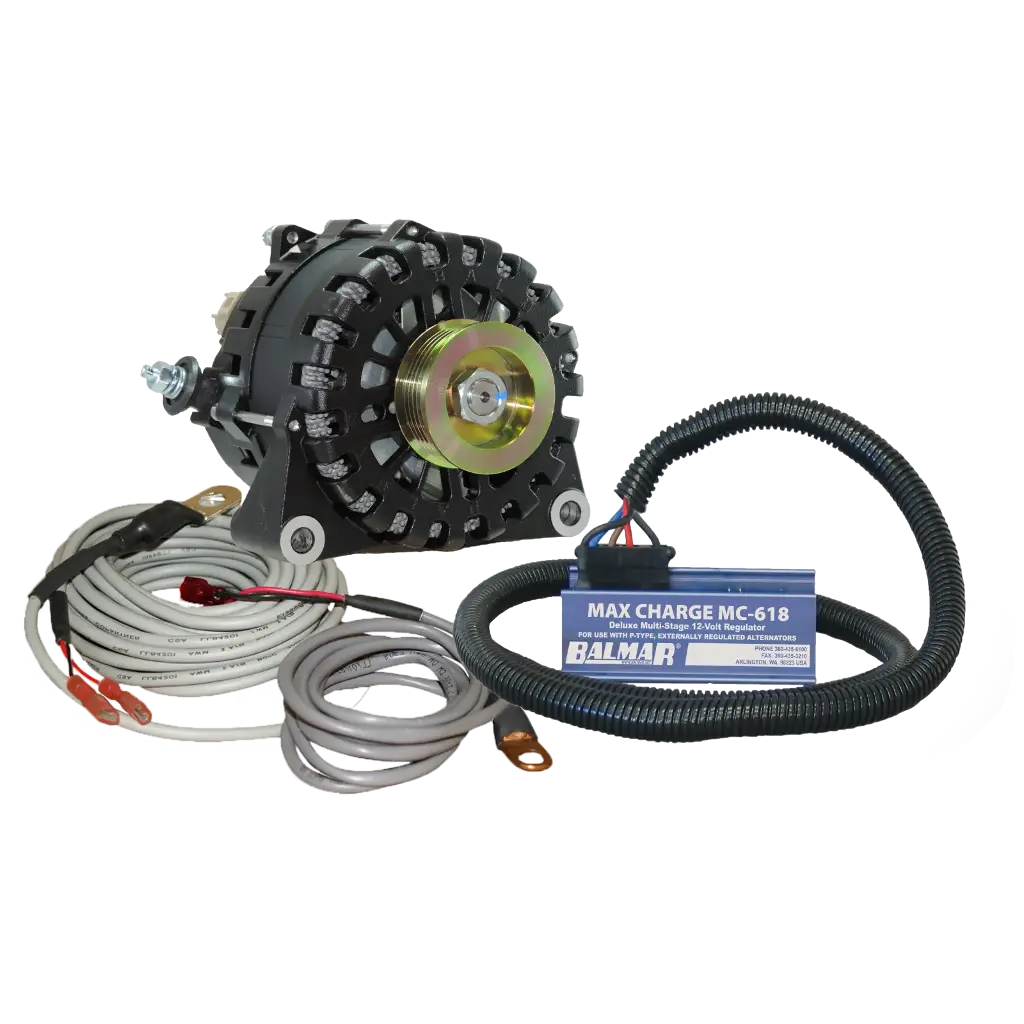 XT-Series Alternator Kit w/MaxCharge, 12V, 250A, Vortec, K6 Pulley