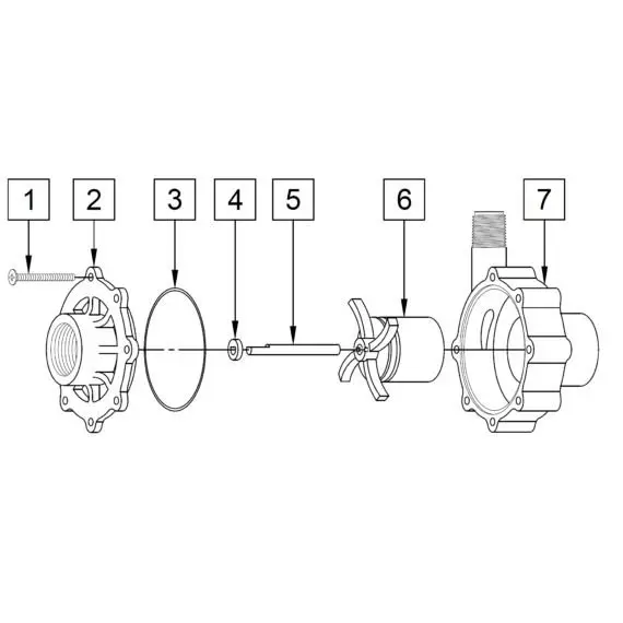 Wet End Pump Head Kit, MARCH Pump, AC-4C-MD