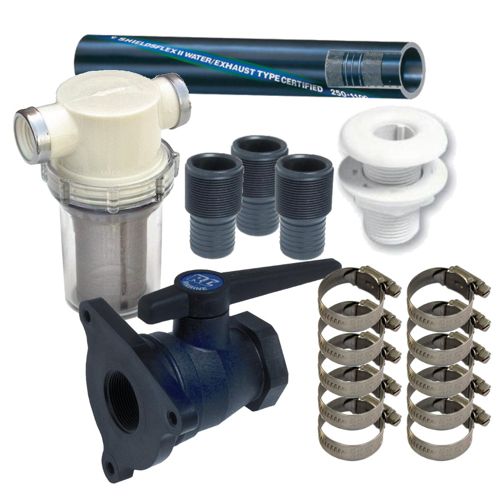 [RWK-062-P] Raw Water Plumbing Installation Kit, 5/8" Plastic