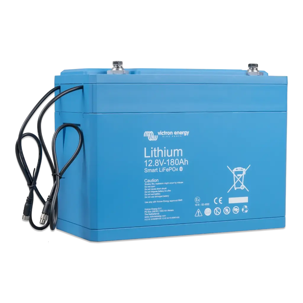 Victron Smart Lithium LiFePO4 Marine Battery, 12.8 Volt, 180 Amp-Hour