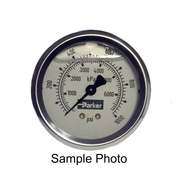 Pressure Gauge, 2.5", 0-100 PSI, 1/4 NPT Back Connection, 40-0016