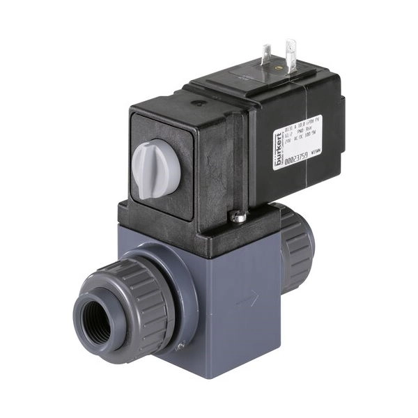 Valve, Sol, PVC, 2-Way, 3/8" FPT, Parker Village Marine, 75012116