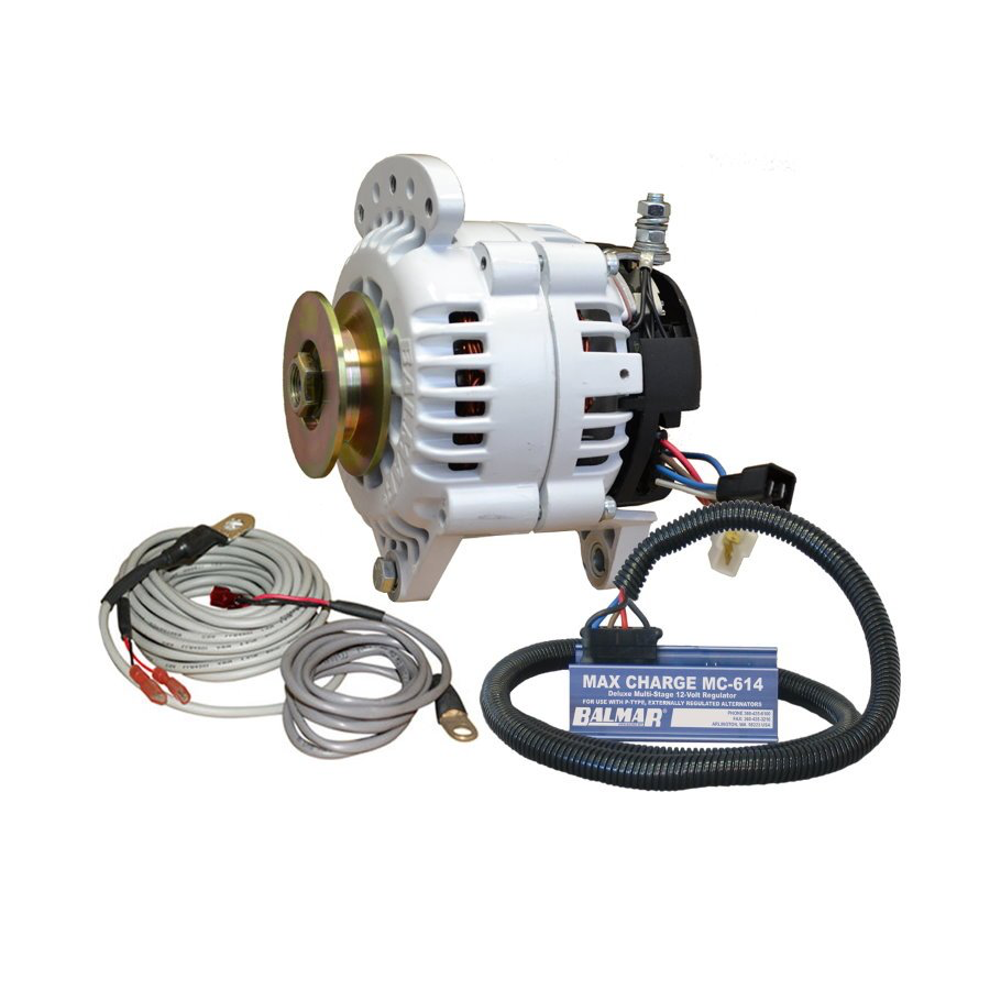 Balmar 6-Series Alternator Kit w/MaxCharge, 12V, 100A, 3.15"