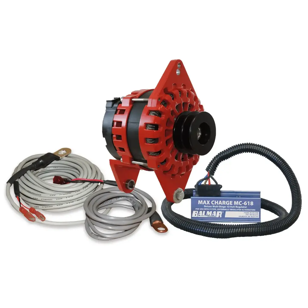 [BAL-XT-DF-250-DV-KIT] XT-Series Alternator Kit w/MaxCharge, 12V, 250A, Hitachi Mount (Dual V Groove (-DV))
