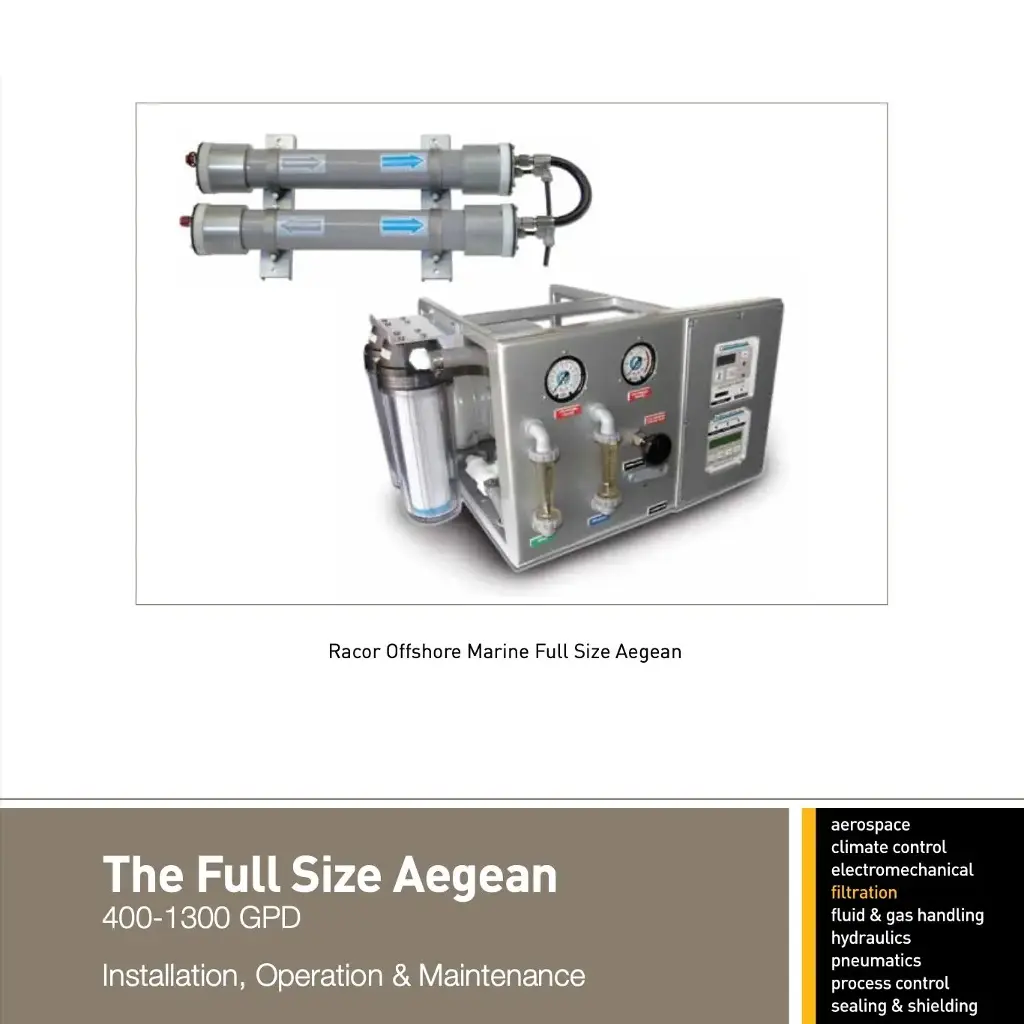 Owners Manual, Offshore Marine Labs Aegean 400-1300