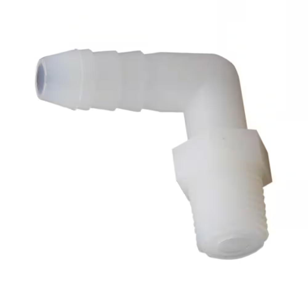 Parker Nylon Elbow, 1/4 MNPT x 1/4 Hose