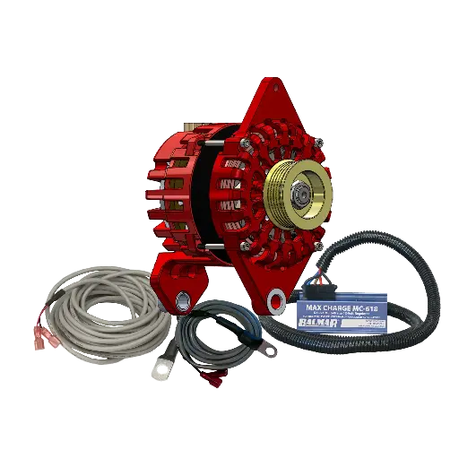 [BAL-XT-DF4-170-K6-KIT] XT-Series Alternator Kit w/MaxCharge, 12V, 170A, J-180